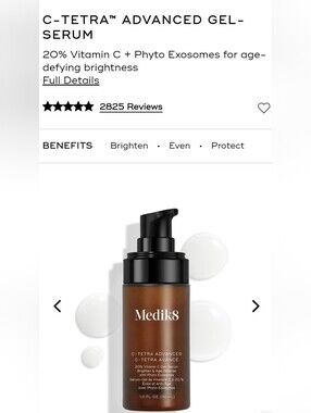 Medik8 C-Tetra Advanced Gel-Serum 20% Vitamin C + Phyto Exosomes
